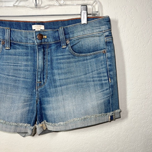 J Crew Cuffed Denim Shorts - Picture 4 of 10
